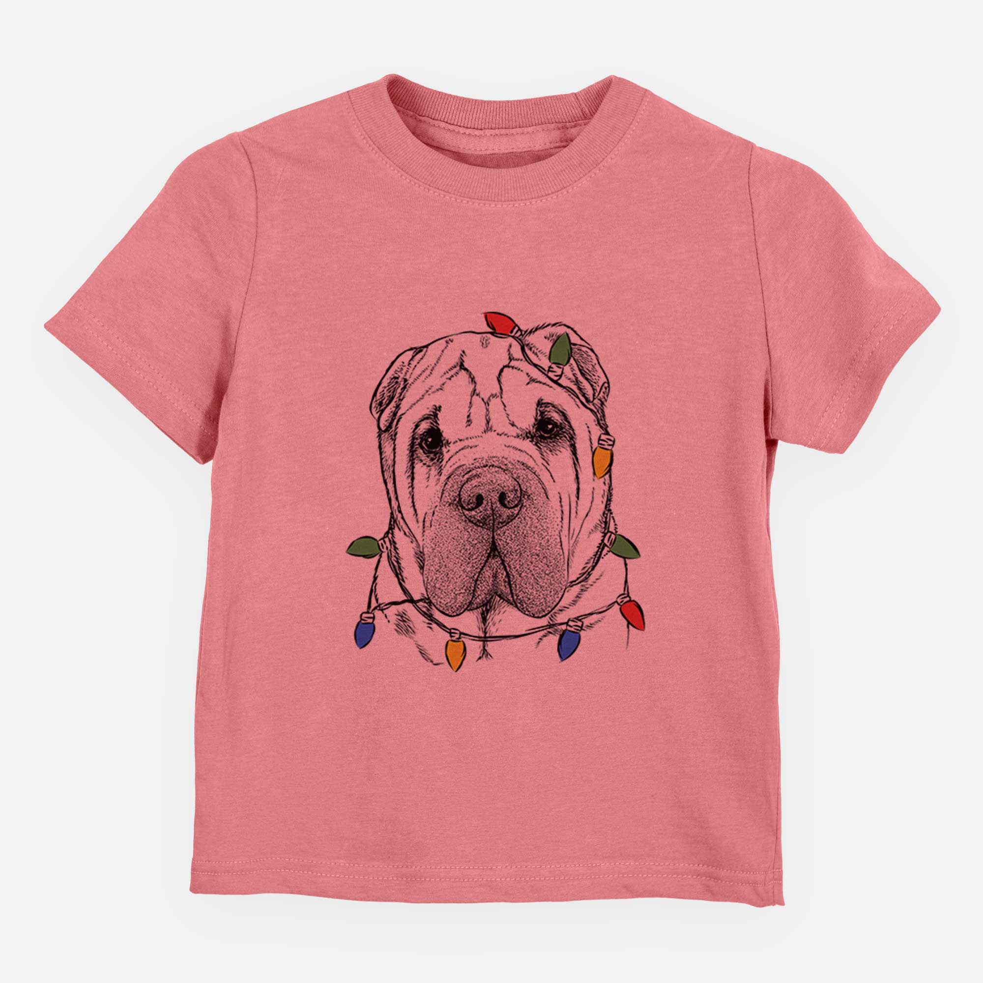 Christmas Lights Lilly the Shar Pei - Kids/Youth/Toddler Shirt