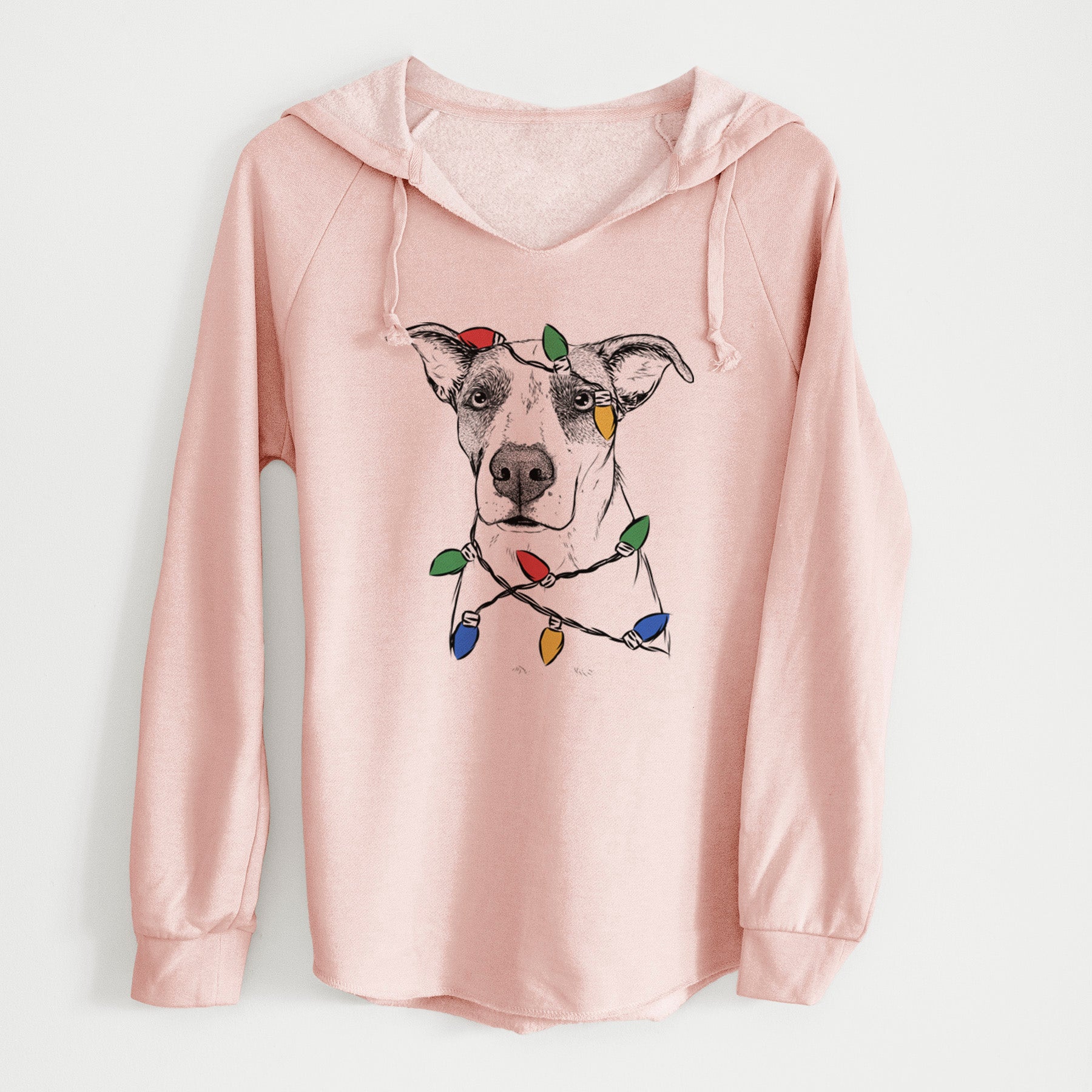 Christmas Lights Lily the Mixed Breed - Cali Wave Hooded Sweatshirt