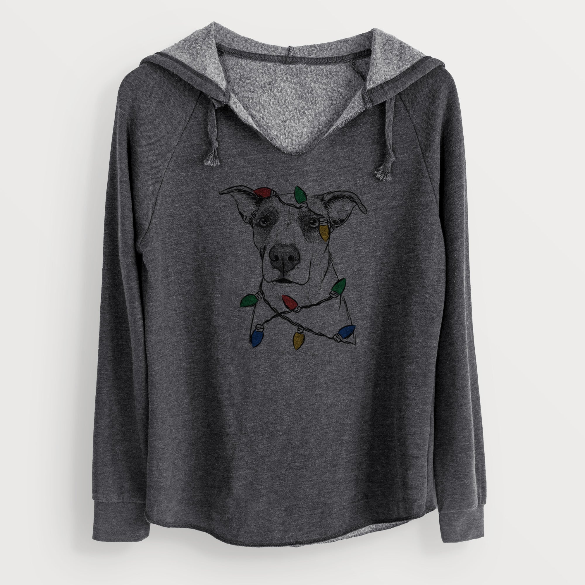 Christmas Lights Lily the Mixed Breed - Cali Wave Hooded Sweatshirt