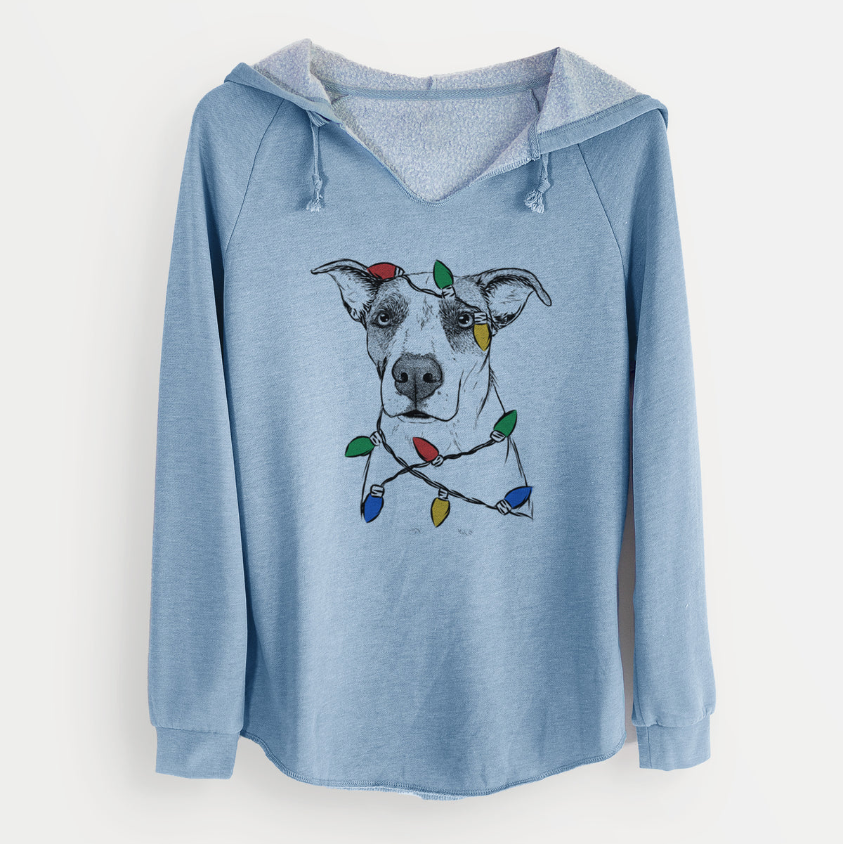 Christmas Lights Lily the Mixed Breed - Cali Wave Hooded Sweatshirt