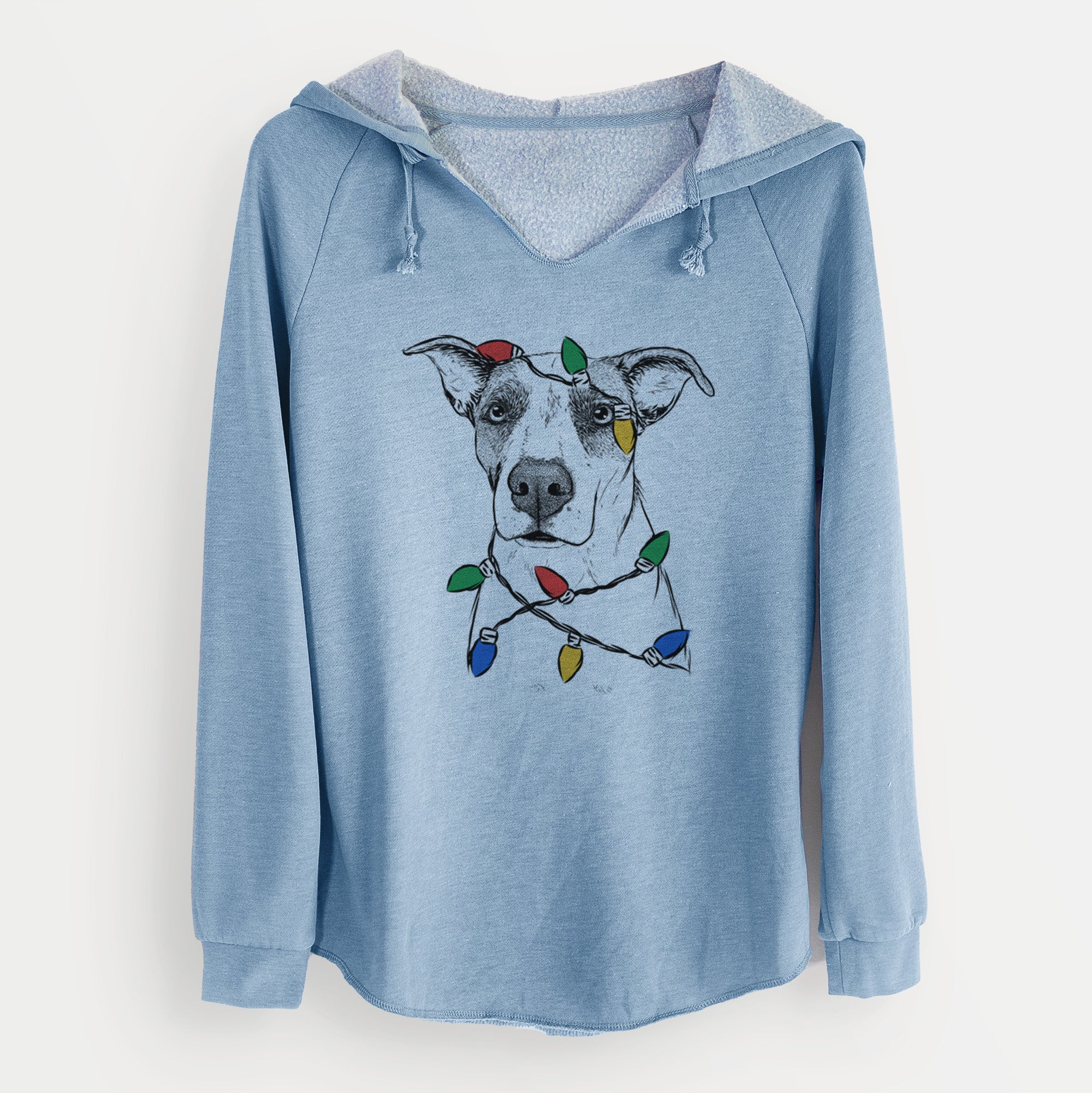 Christmas Lights Lily the Mixed Breed - Cali Wave Hooded Sweatshirt