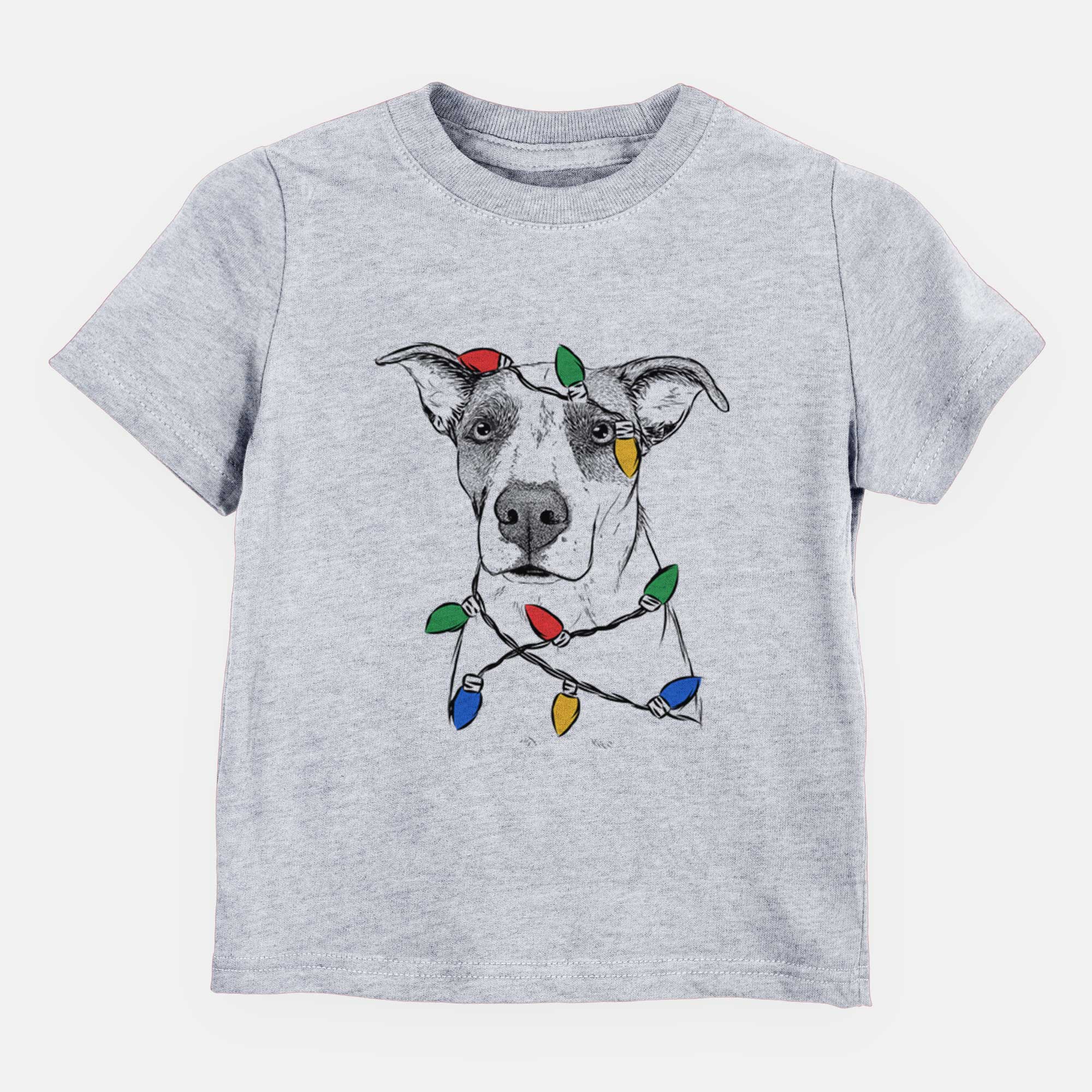 Christmas Lights Lily the Mixed Breed - Kids/Youth/Toddler Shirt