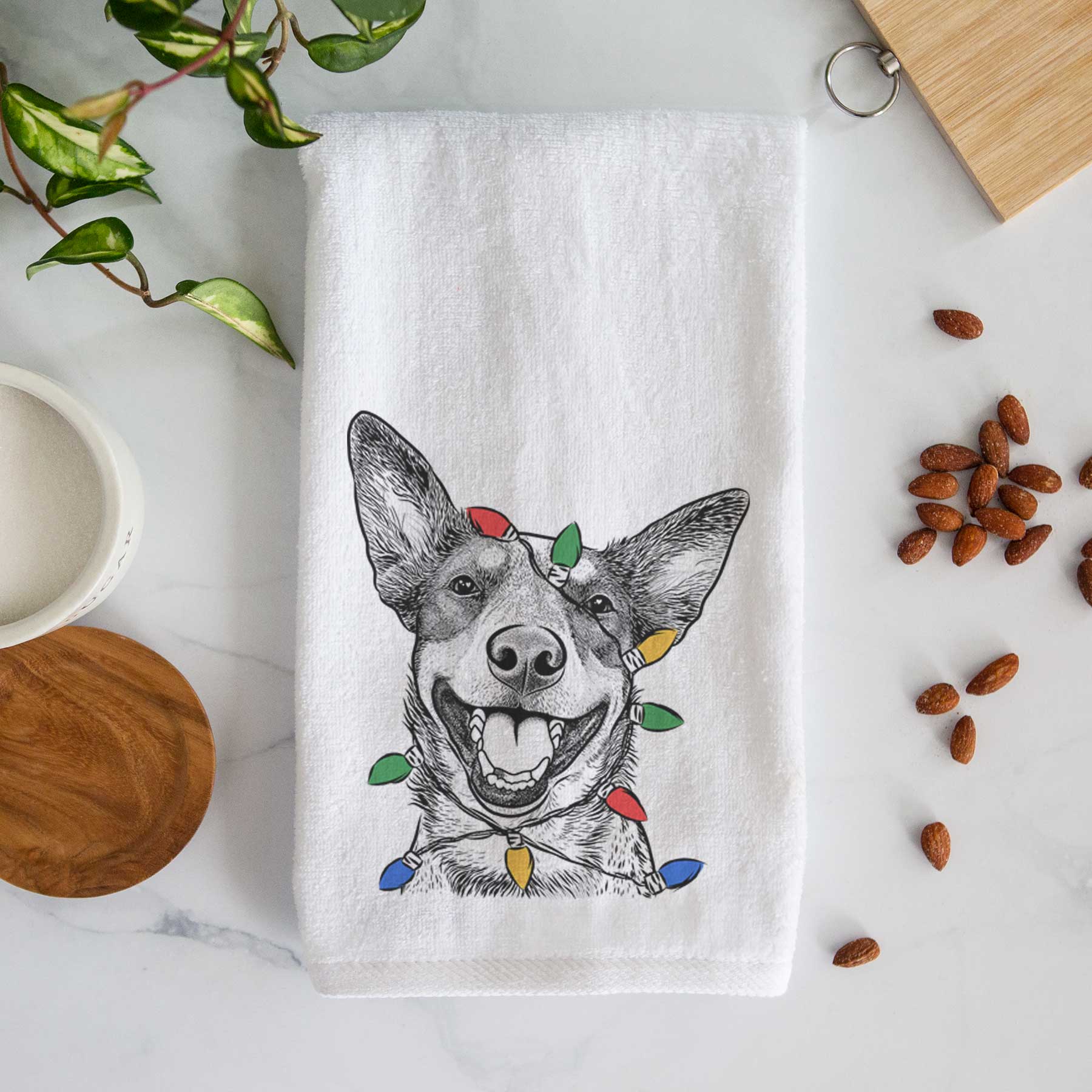 Lily the Australian Cattle Dog Decorative Hand Towel