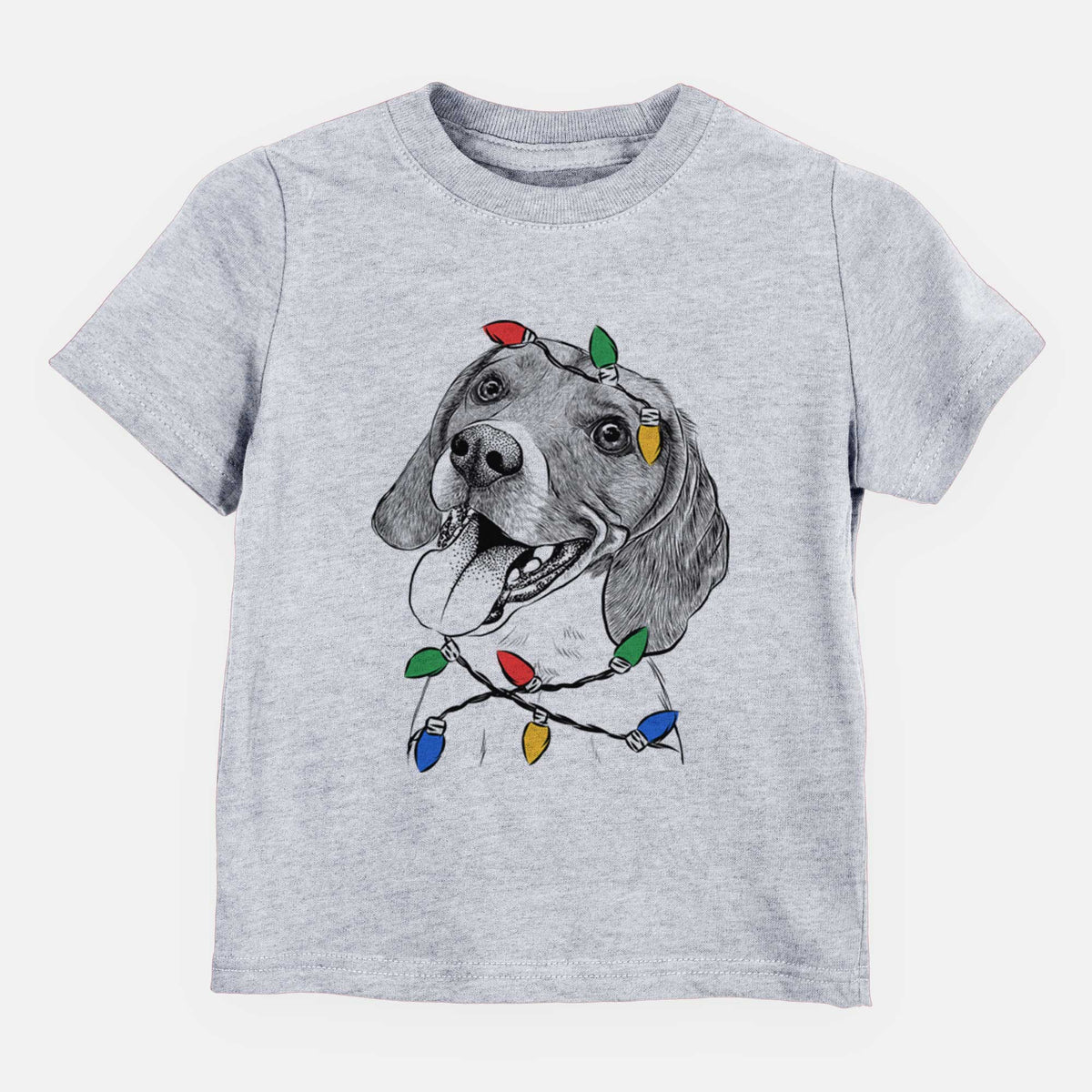 Christmas Lights Little Bandit the Beagle - Kids/Youth/Toddler Shirt