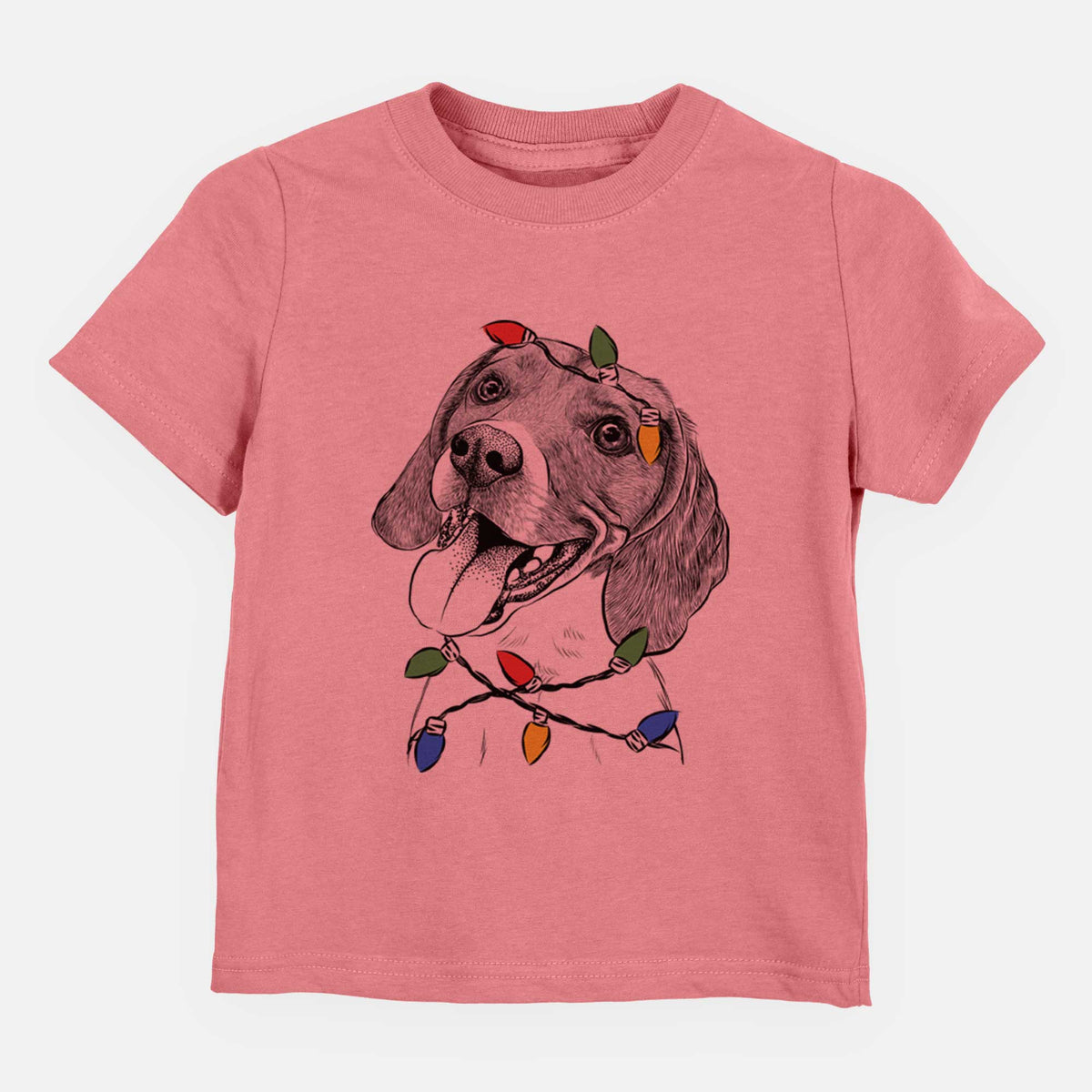 Christmas Lights Little Bandit the Beagle - Kids/Youth/Toddler Shirt