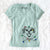 Christmas Lights Little Man the Puggle - Women's V-neck Shirt