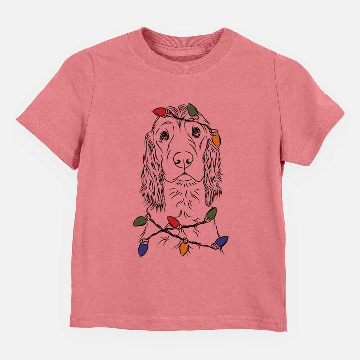 Christmas Lights Logan the Cocker Spaniel - Kids/Youth/Toddler Shirt