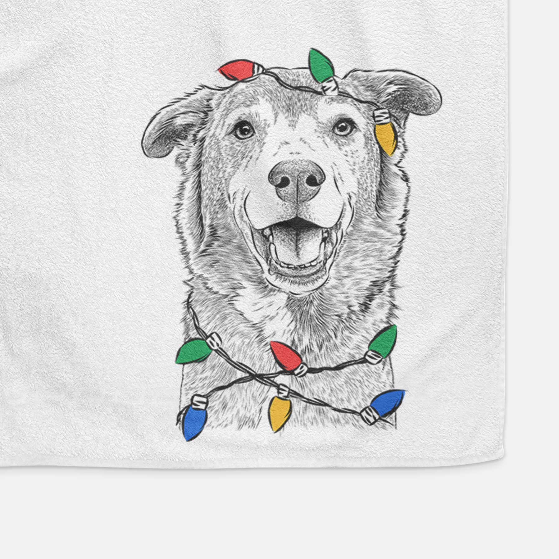 Logan the Rescue Mutt Decorative Hand Towel