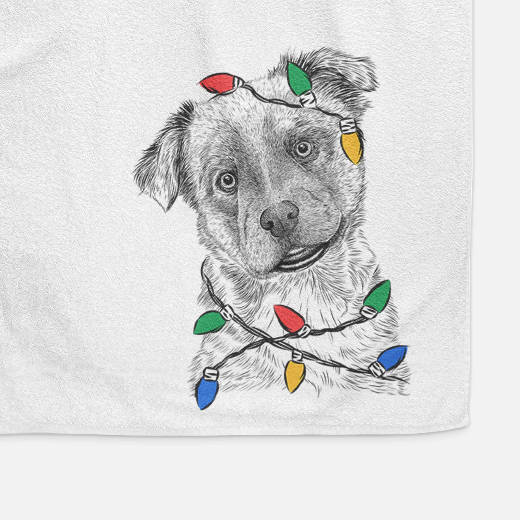 Loki Bear the Australian Cattle Dog Mix Decorative Hand Towel