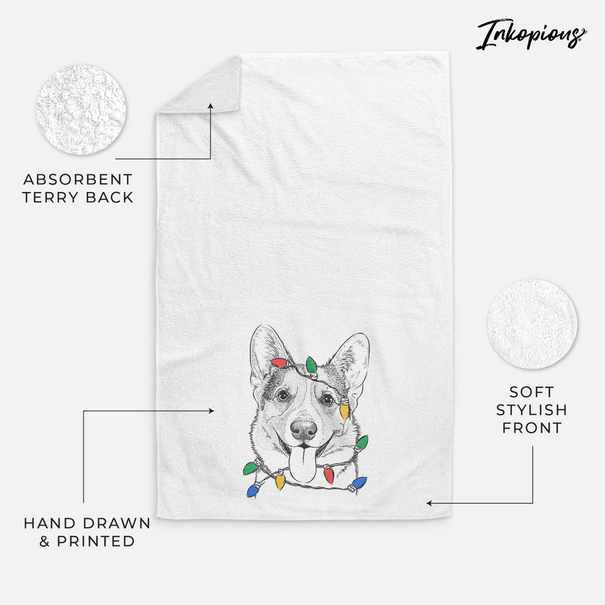 Loki the Corgi Decorative Hand Towel