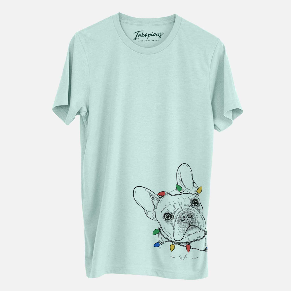 Christmas Lights Loki the French Bulldog - Unisex Crewneck