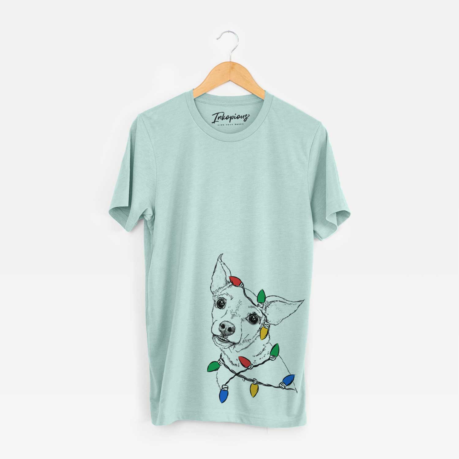 Christmas Lights Lola the Chiweenie - Unisex Crewneck