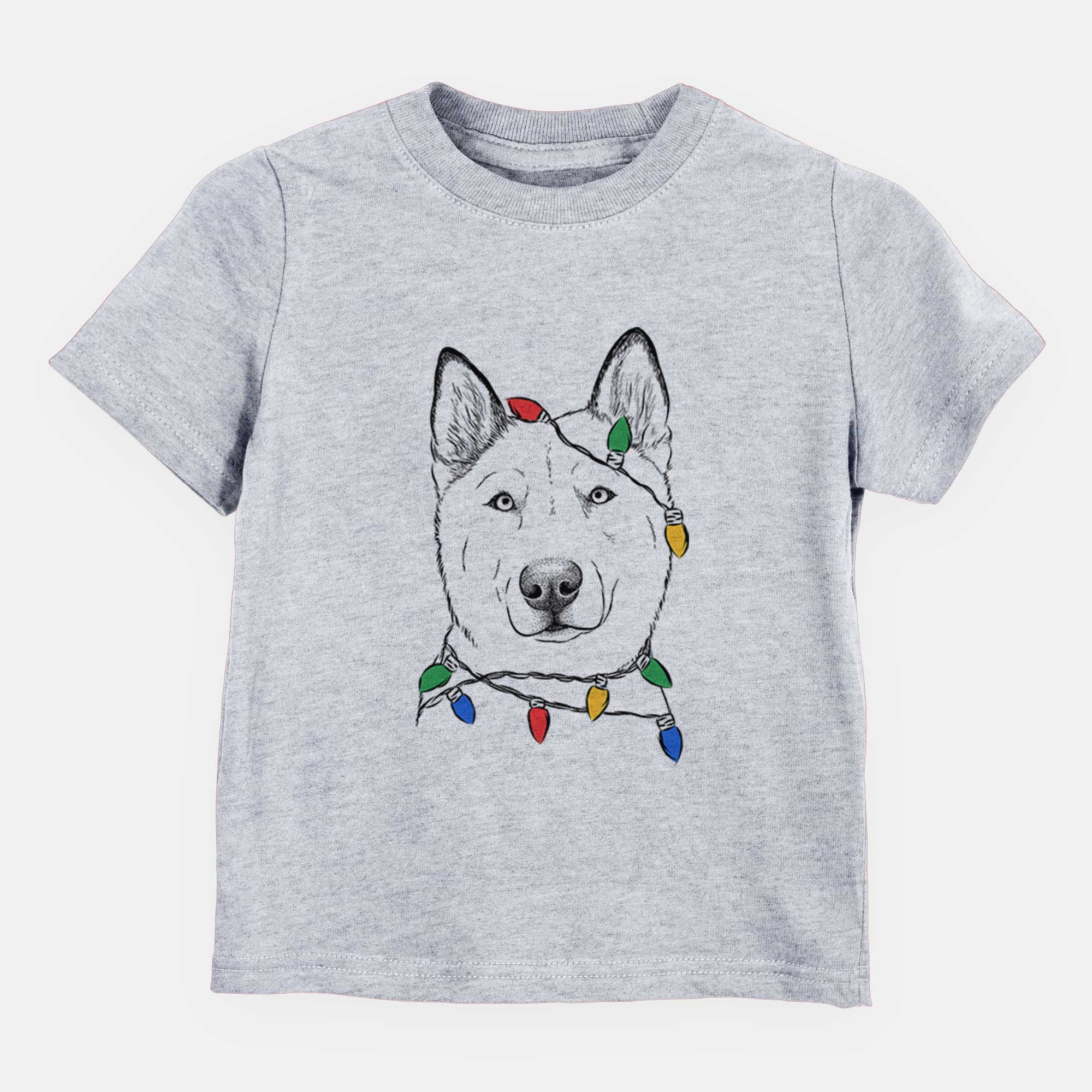 Christmas Lights London the Siberian Husky - Kids/Youth/Toddler Shirt