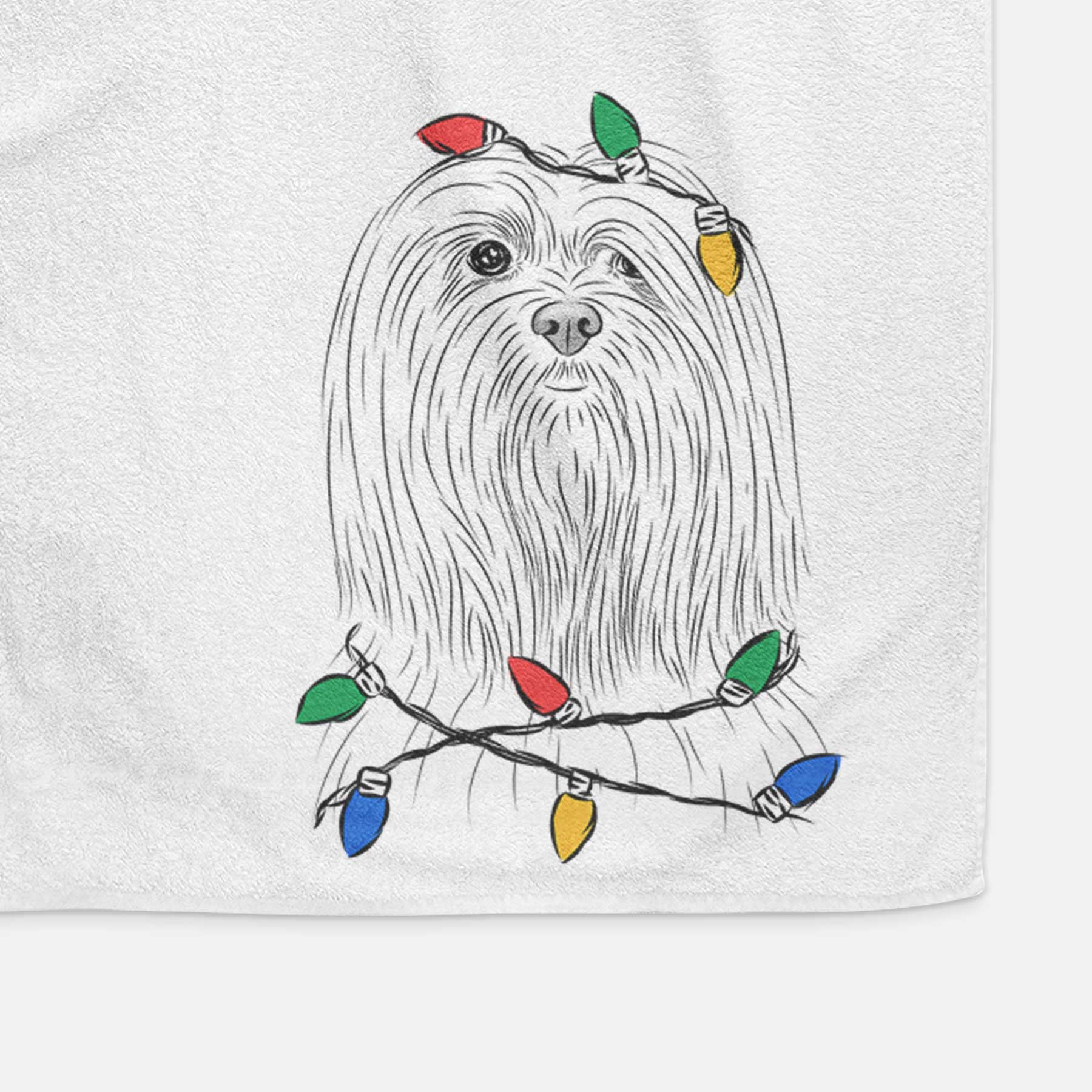 Lorenzo the Lhasa Apso Decorative Hand Towel