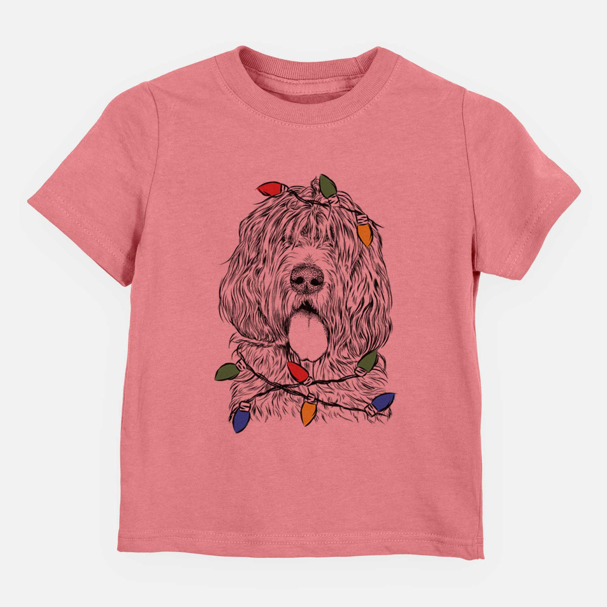 Christmas Lights Lou the Otterhound - Kids/Youth/Toddler Shirt
