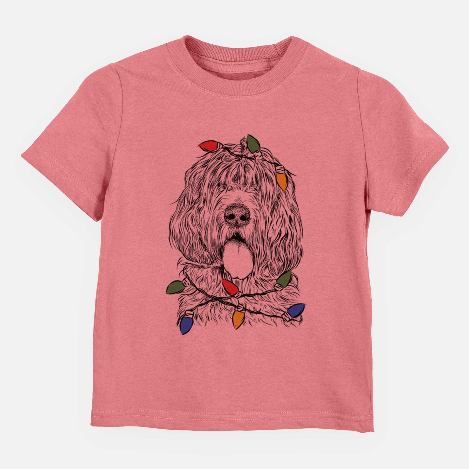 Christmas Lights Lou the Otterhound - Kids/Youth/Toddler Shirt