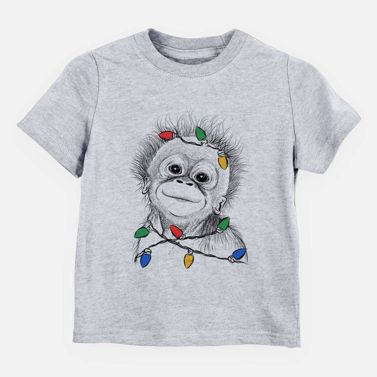 Christmas Lights Louie the Baby Orangutan - Kids/Youth/Toddler Shirt