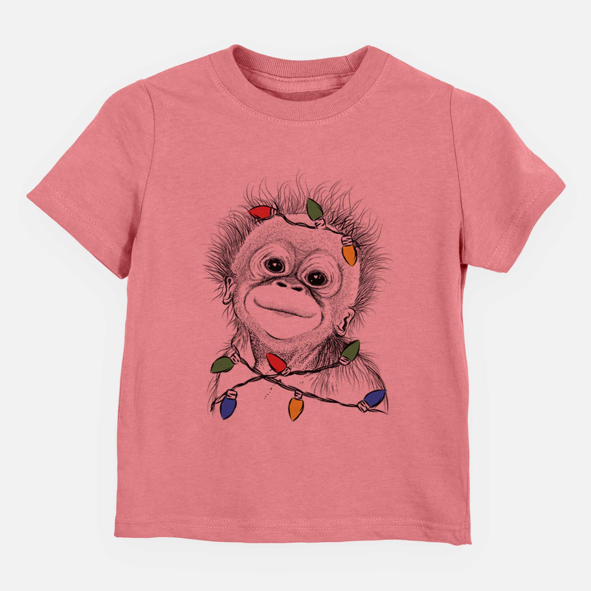 Christmas Lights Louie the Baby Orangutan - Kids/Youth/Toddler Shirt