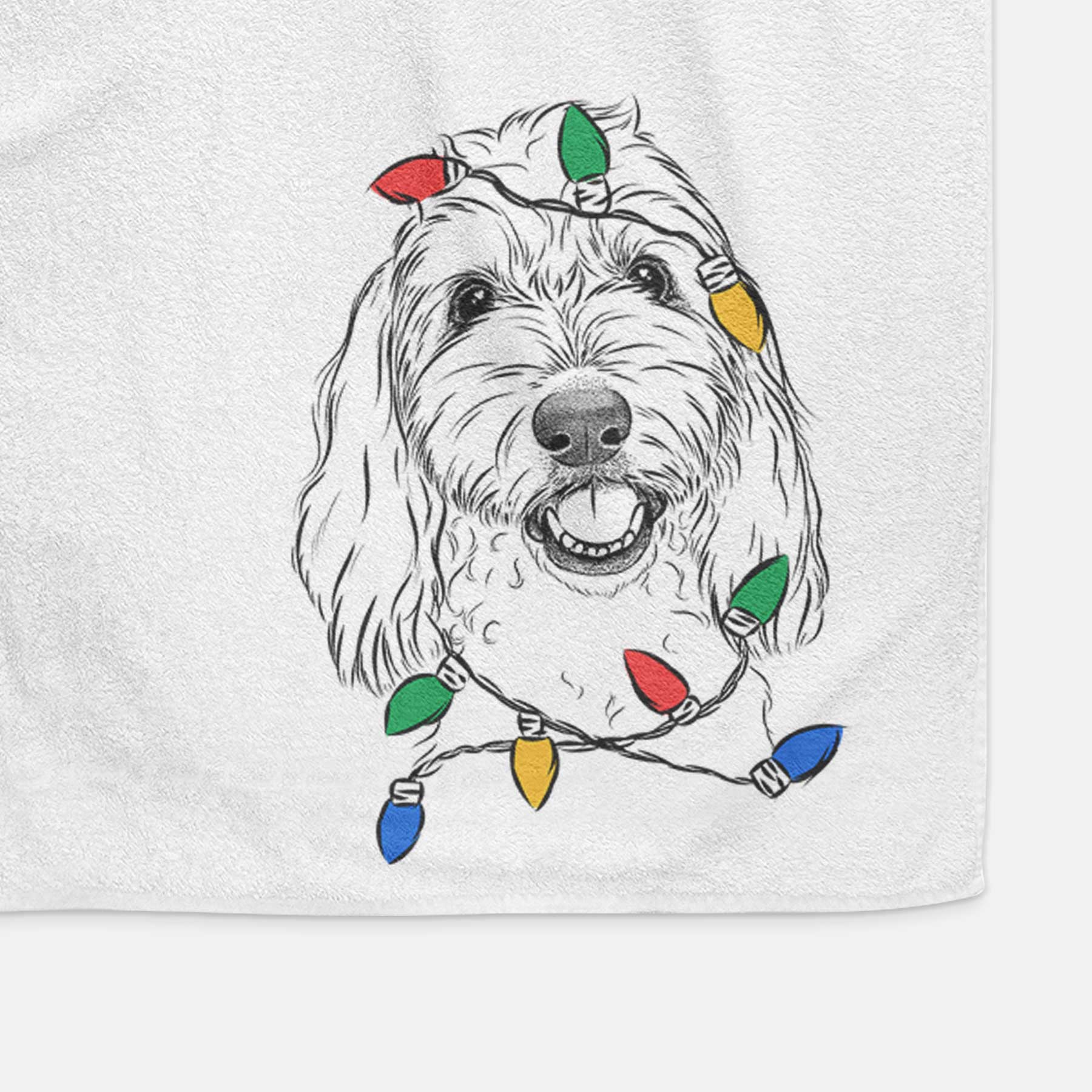 Louie the Coton de Tulear Decorative Hand Towel