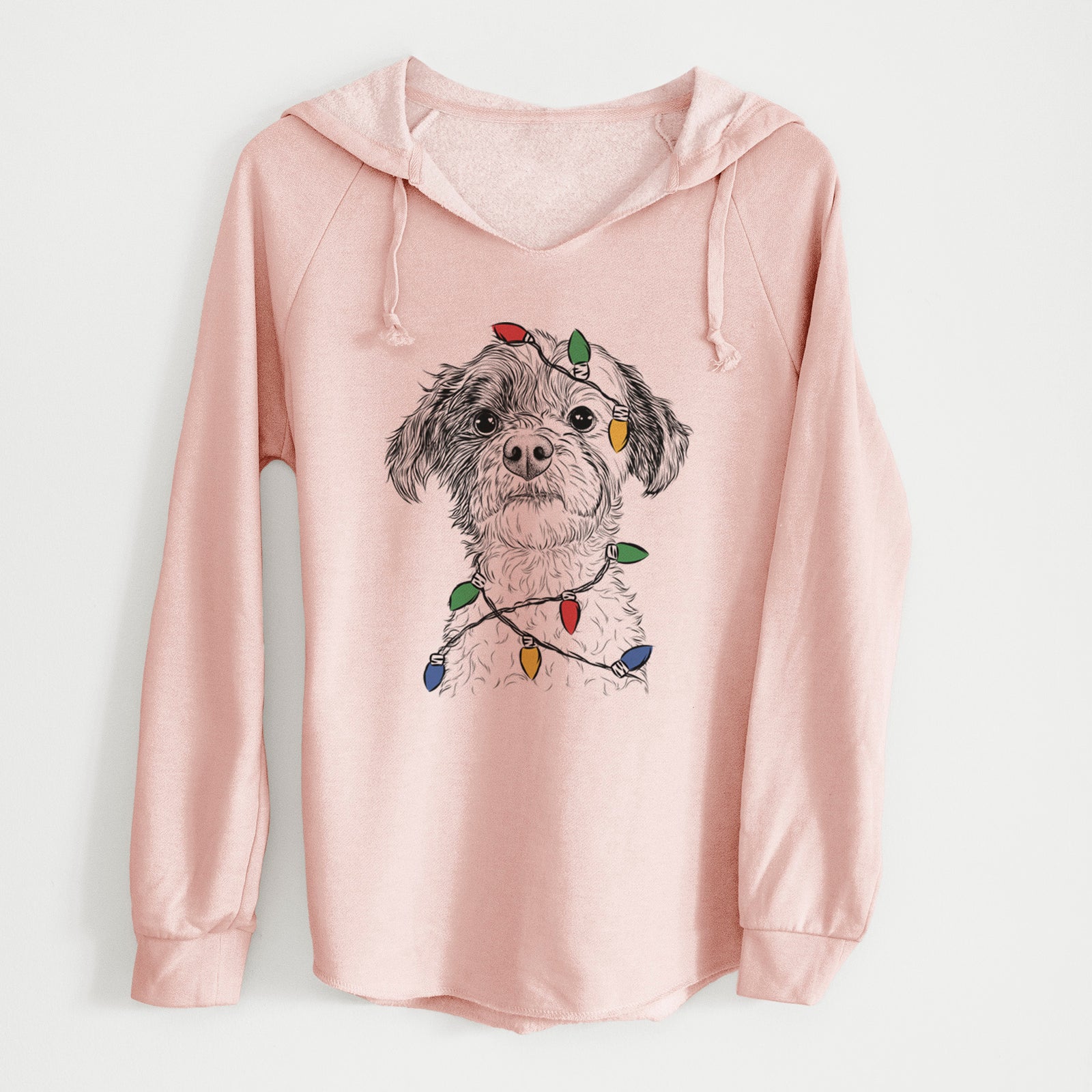 Christmas Lights Louise the Havanese - Cali Wave Hooded Sweatshirt