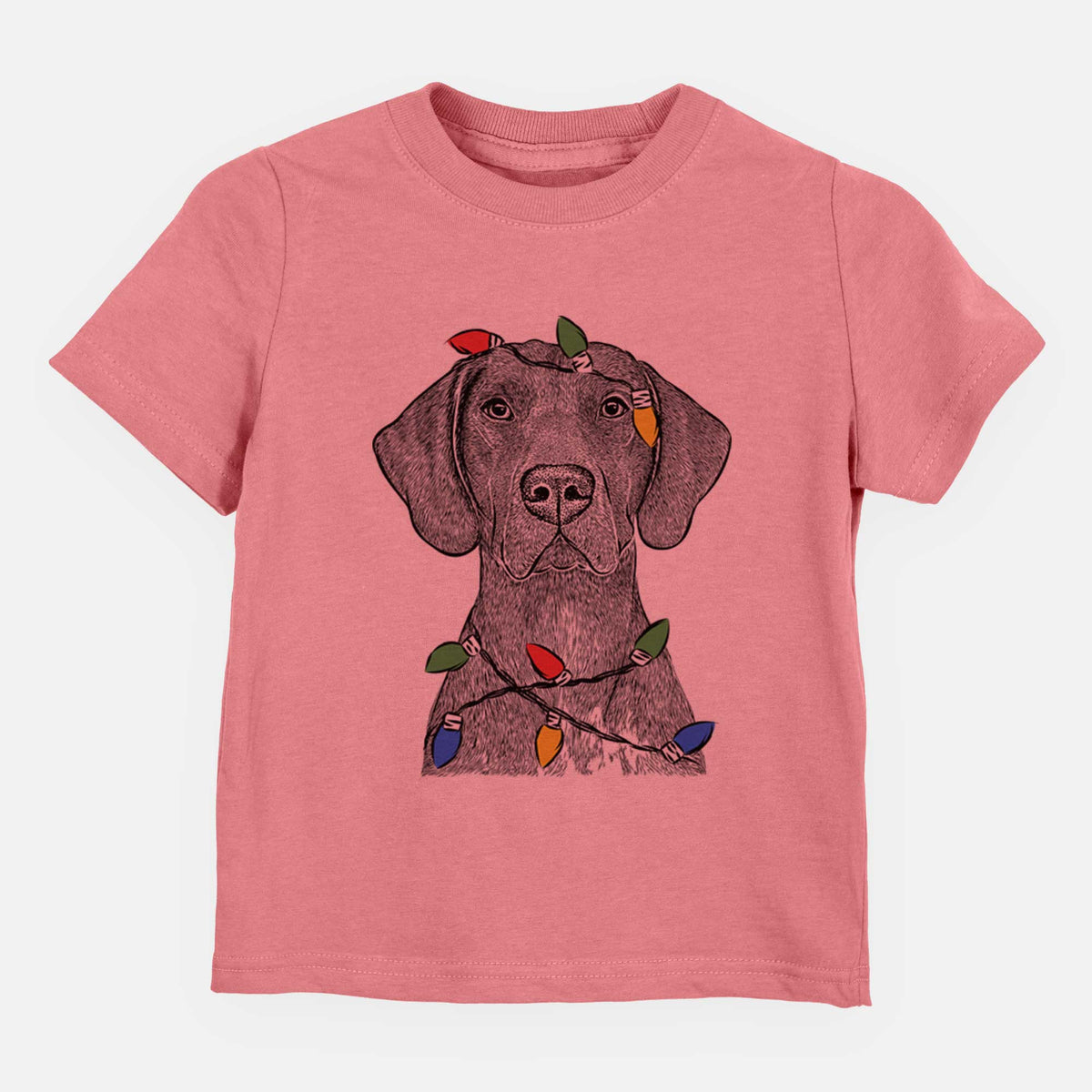 Christmas Lights Lucifer the German Shorthaired Pointer - Kids/Youth/Toddler Shirt