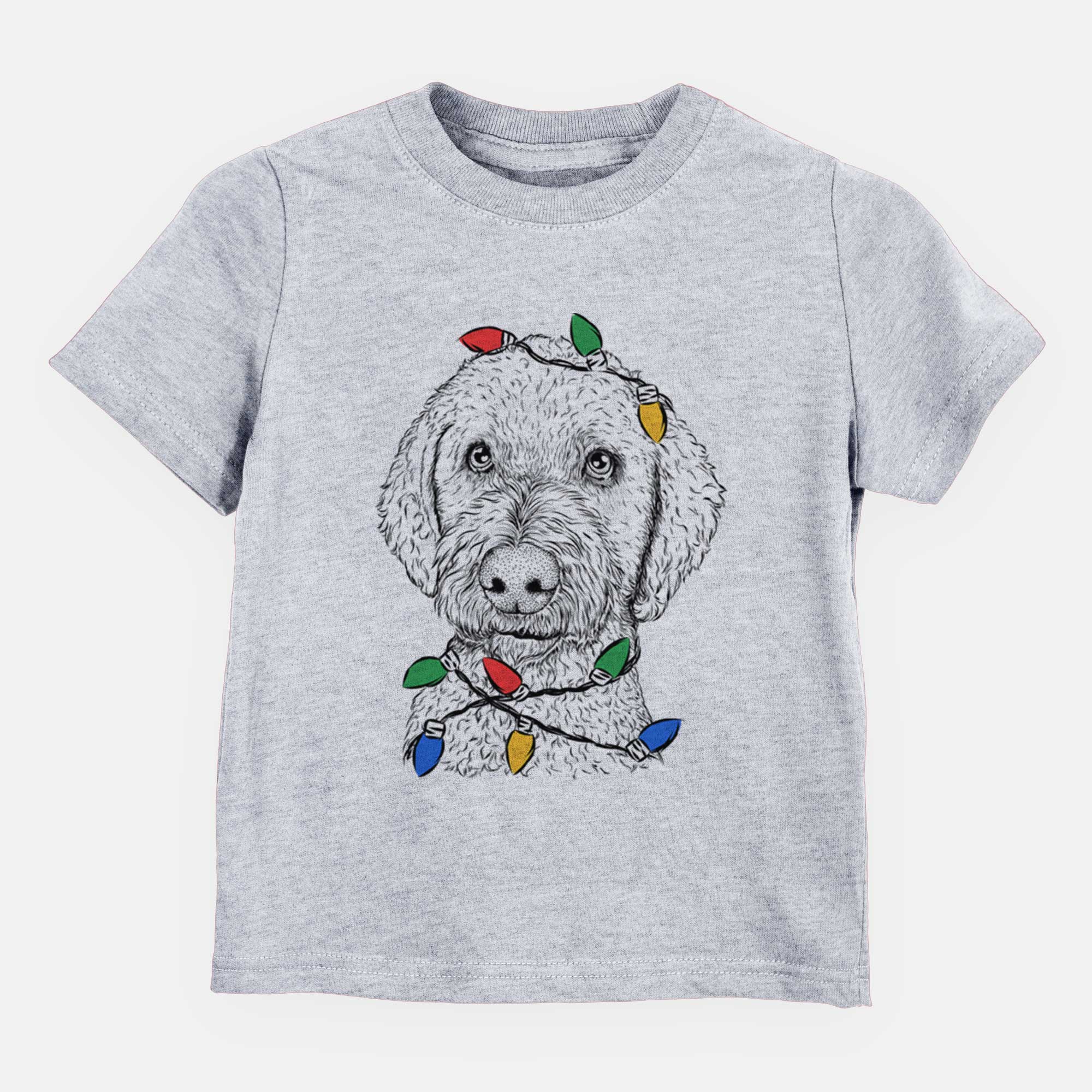 Christmas Lights Lucy Boo the Goldendoodle - Kids/Youth/Toddler Shirt