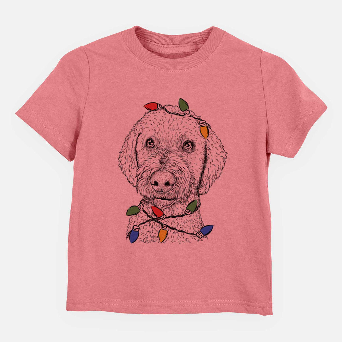 Christmas Lights Lucy Boo the Goldendoodle - Kids/Youth/Toddler Shirt