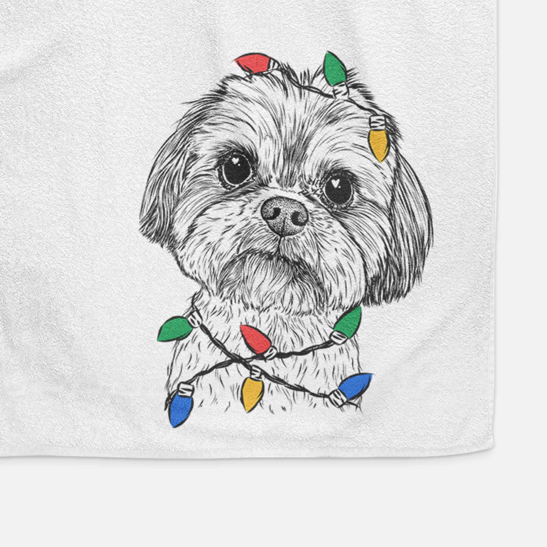 Lucy the Shorkie Decorative Hand Towel