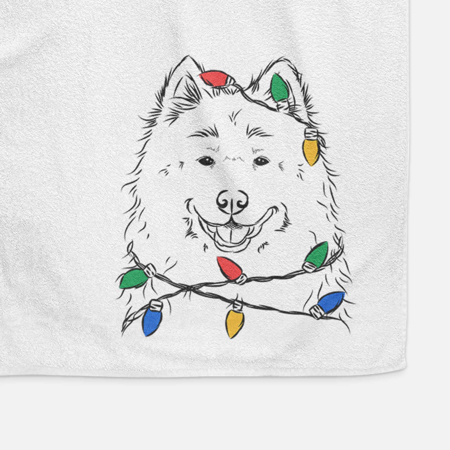 Luka the Samoyed Decorative Hand Towel