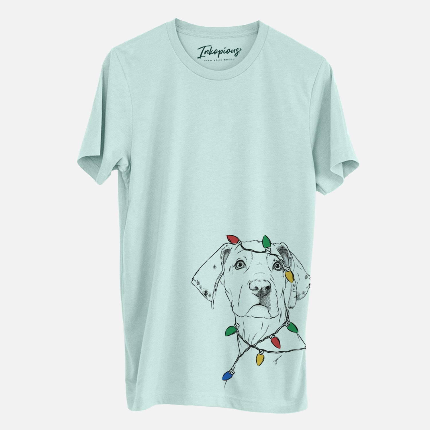 Christmas Lights Lumen the Special Needs Great Dane - Unisex Crewneck