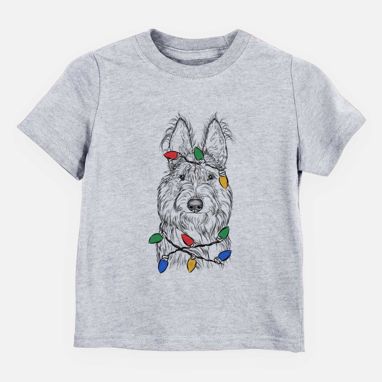 Christmas Lights Luna the Berger Picard - Kids/Youth/Toddler Shirt