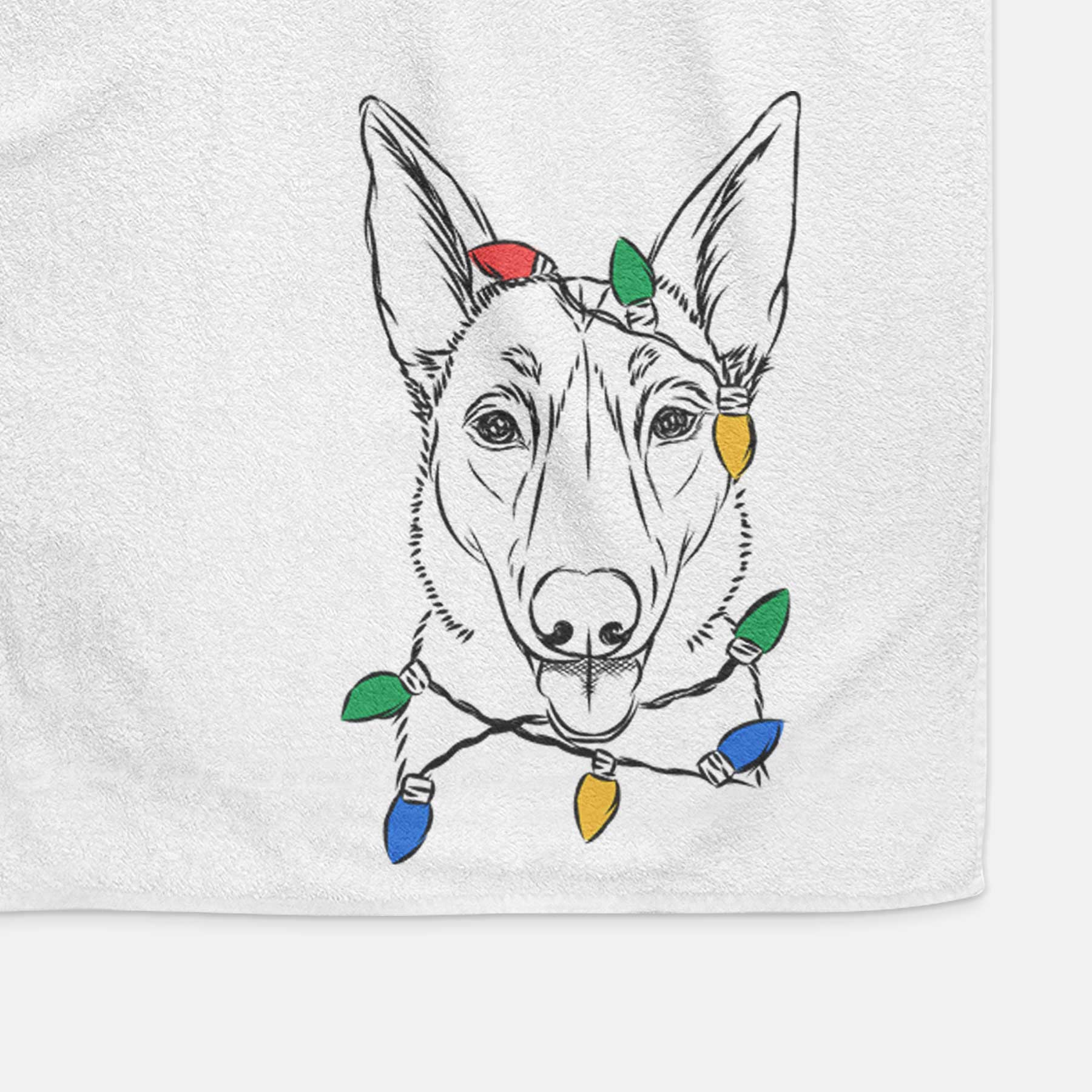 Lyric the Belgian Malinois Decorative Hand Towel