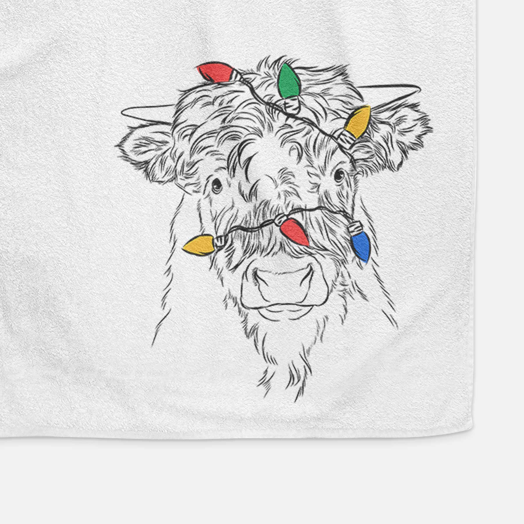 Mack the Scottish Highland Cow Decorative Hand Towel