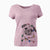 Christmas Lights Macy the Pug - Women's V-neck Shirt