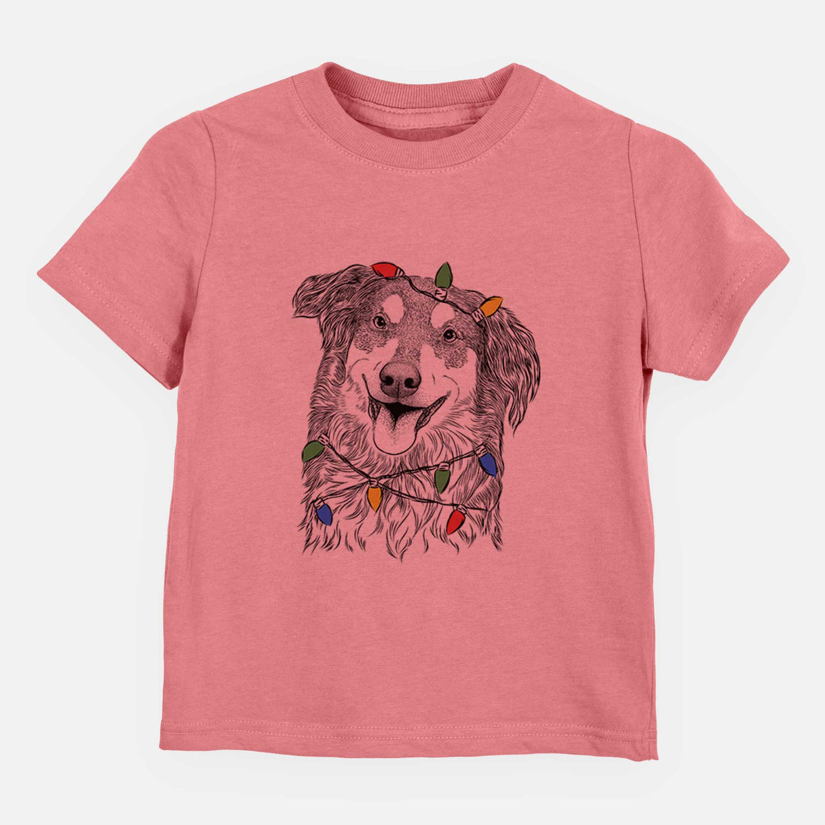 Christmas Lights Maddie the English Shepherd - Kids/Youth/Toddler Shirt
