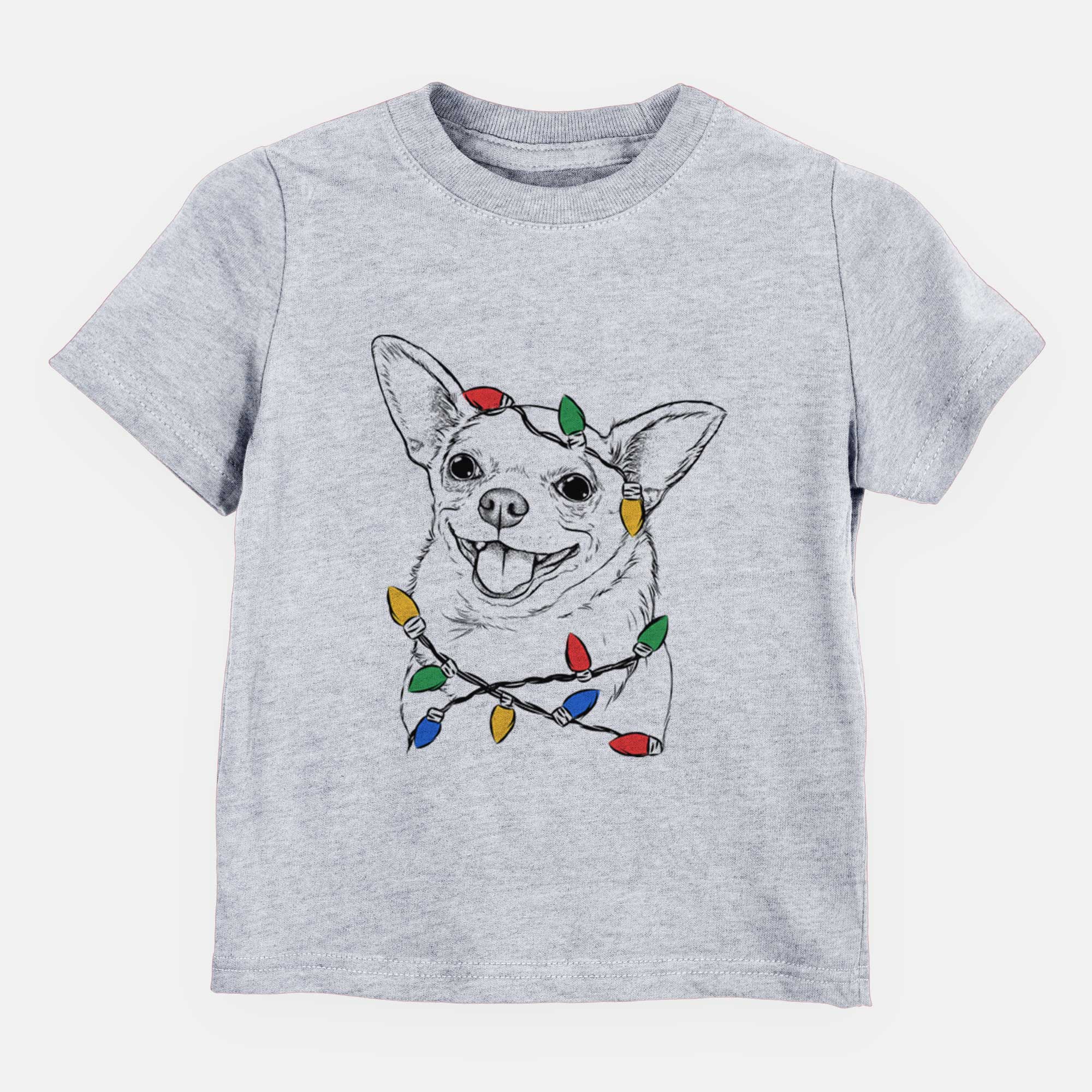 Christmas Lights Maddison Pearl the Chihuahua - Kids/Youth/Toddler Shirt