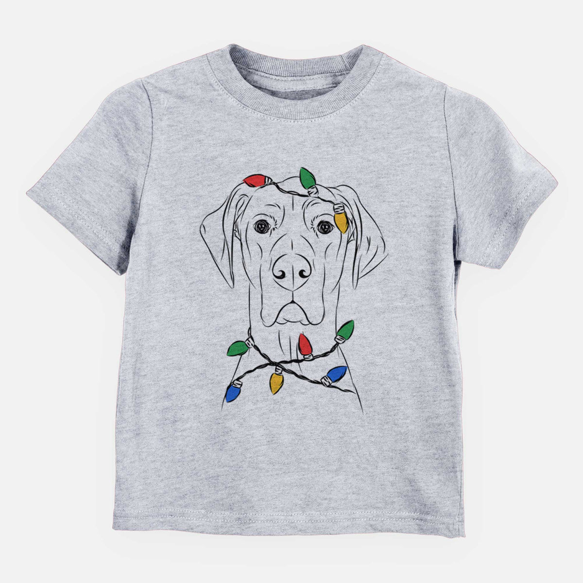 Christmas Lights Maddox the Great Dane - Kids/Youth/Toddler Shirt