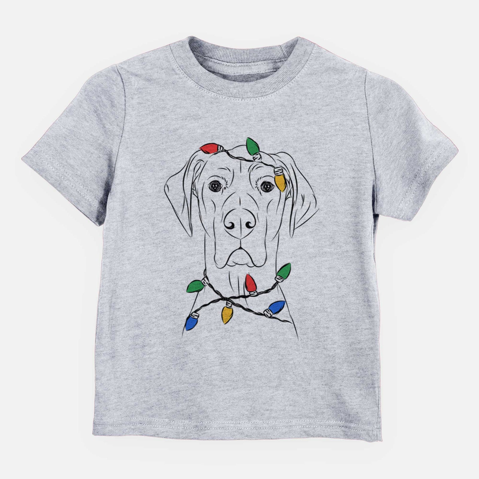 Christmas Lights Maddox the Great Dane - Kids/Youth/Toddler Shirt