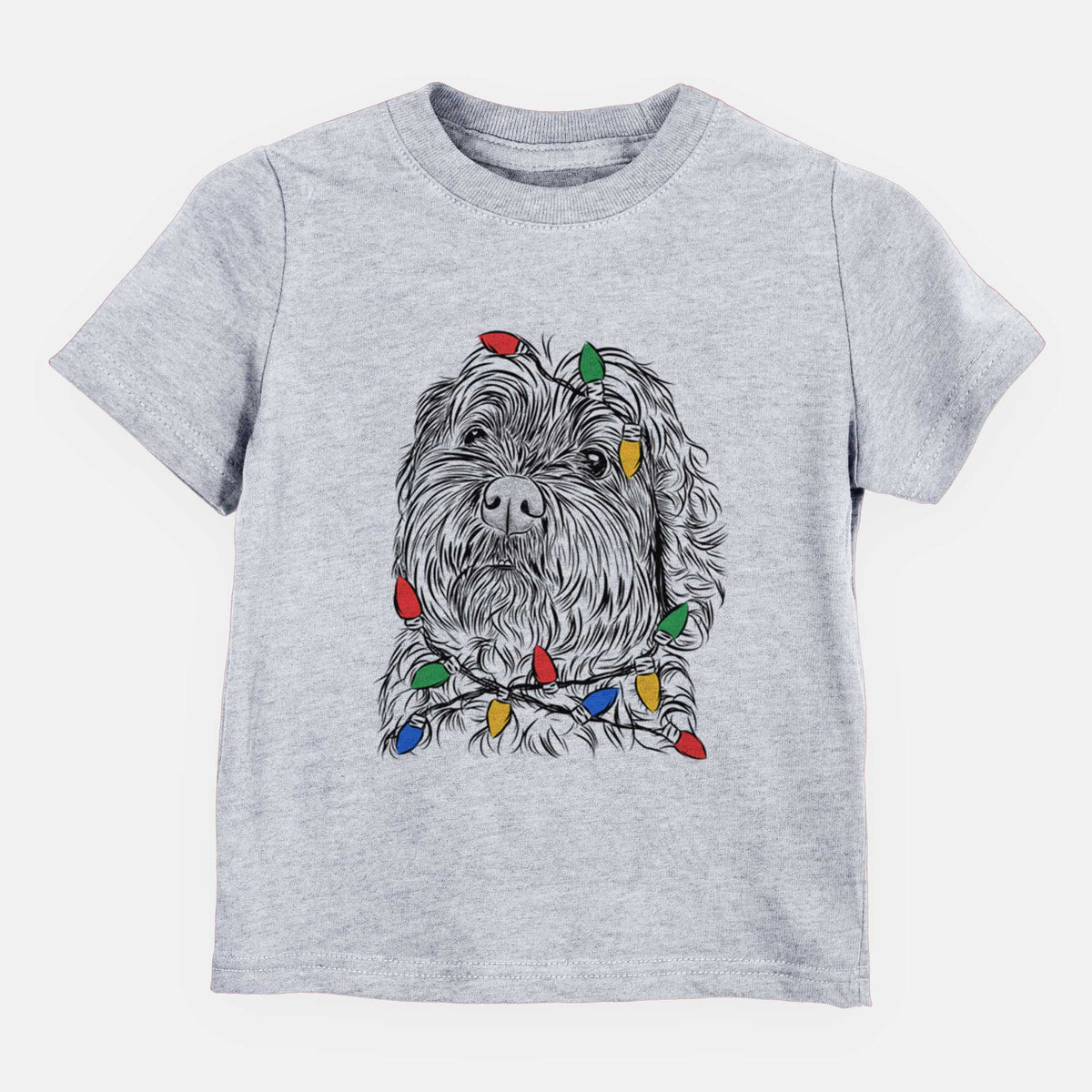 Christmas Lights Maggie Girl the Cockapoo - Kids/Youth/Toddler Shirt