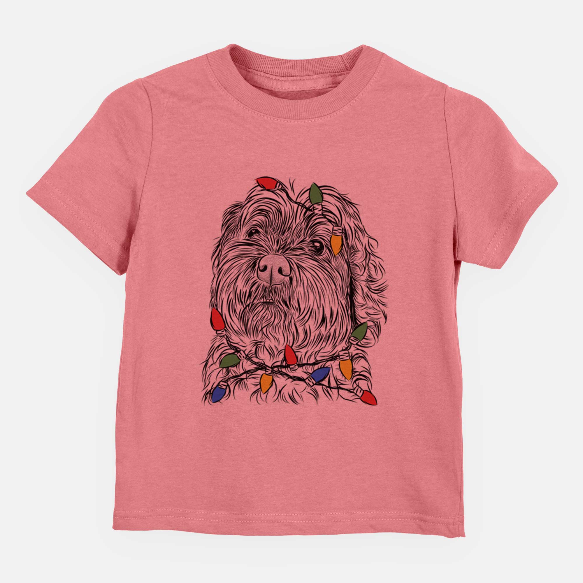 Christmas Lights Maggie Girl the Cockapoo - Kids/Youth/Toddler Shirt