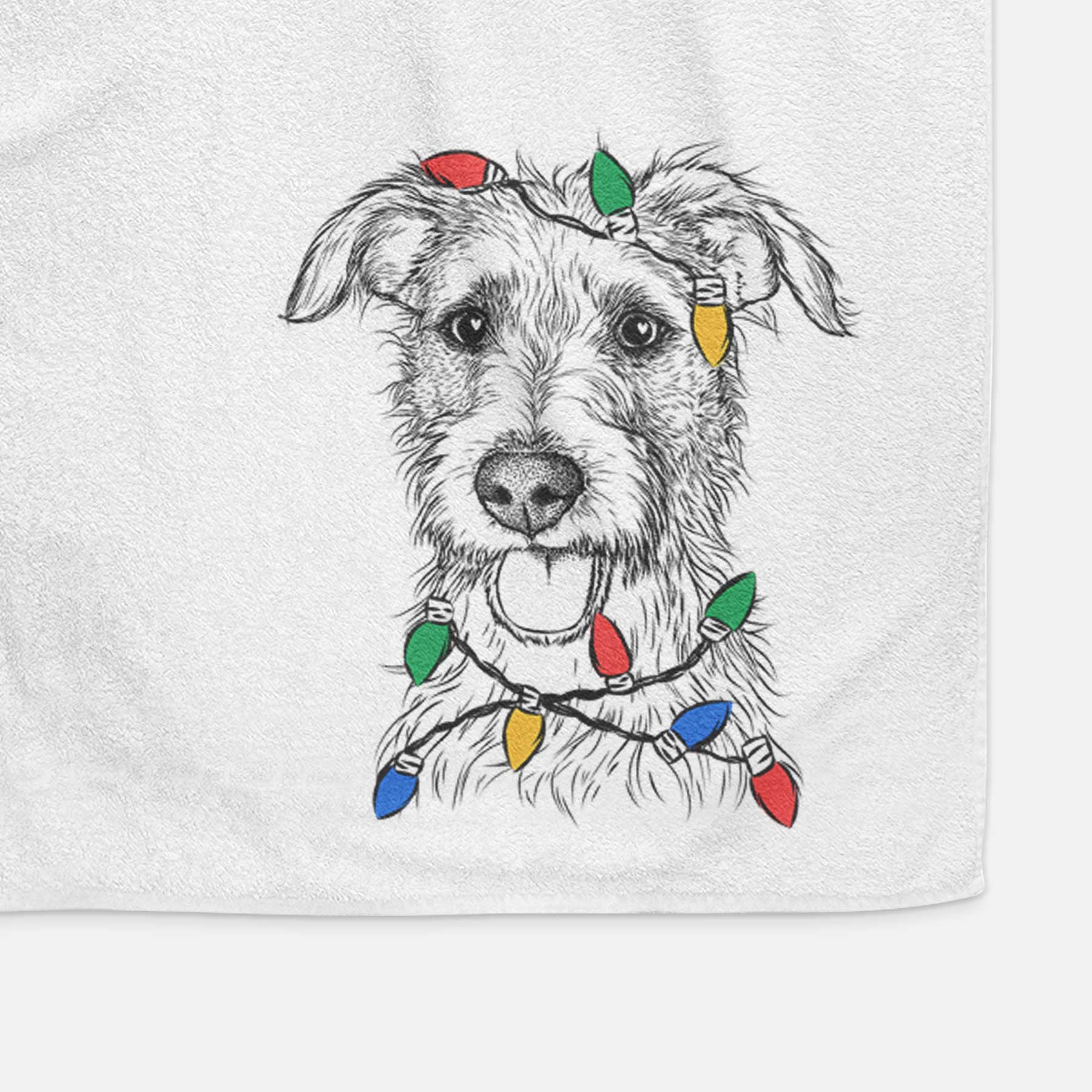 Maggie the Terrier Mix Decorative Hand Towel