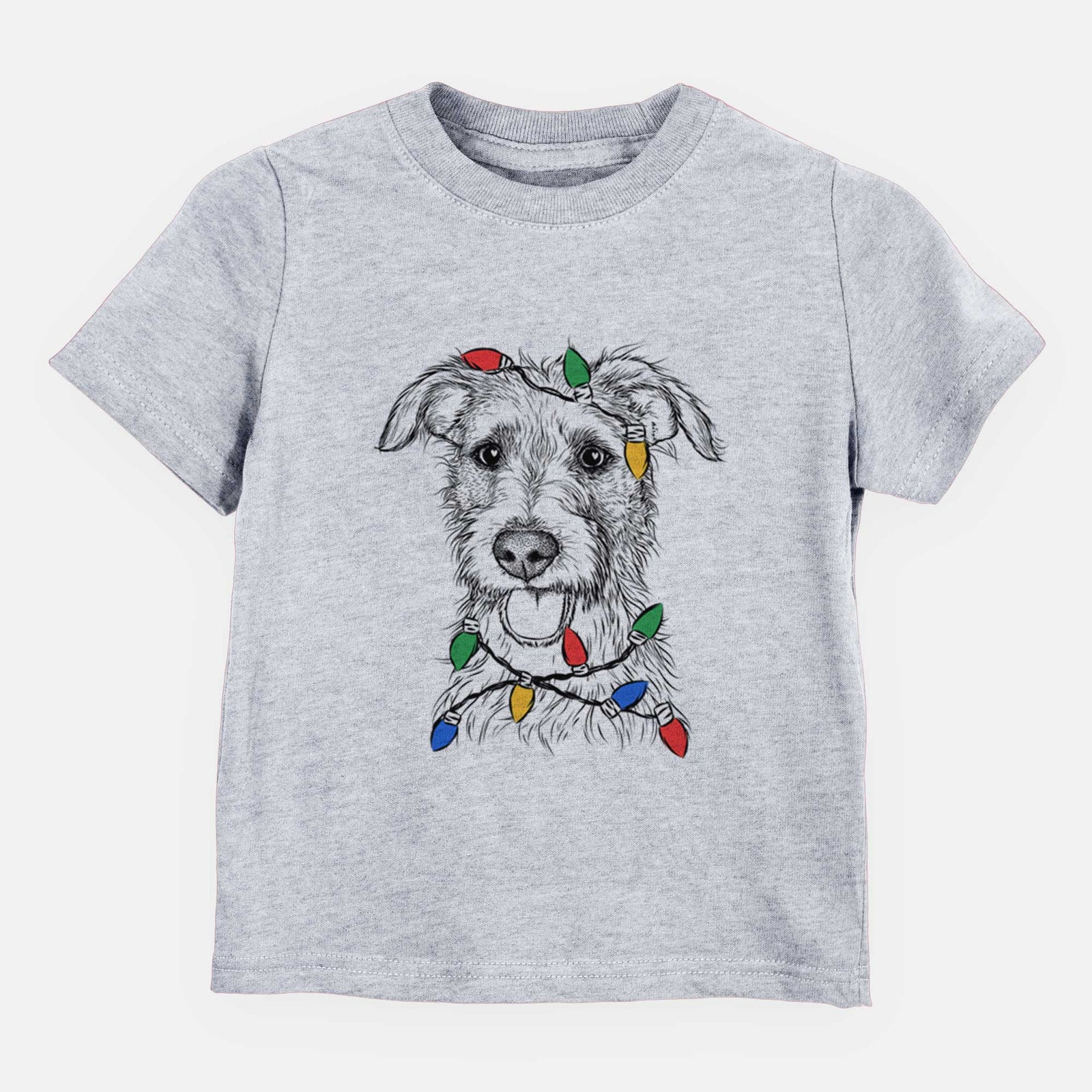 Christmas Lights Maggie the Terrier Mix - Kids/Youth/Toddler Shirt