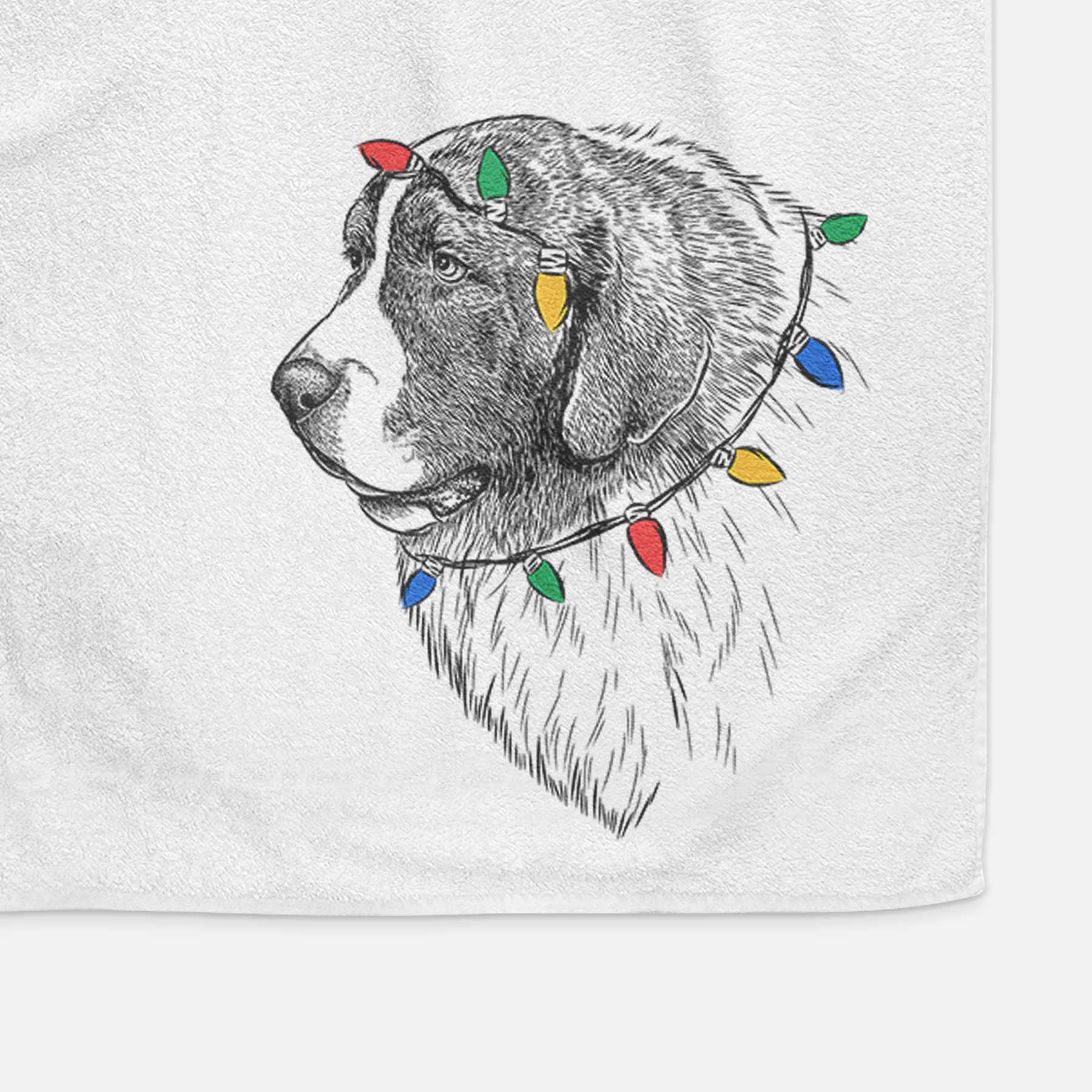 Magnus the Pyrenean Mastiff Decorative Hand Towel