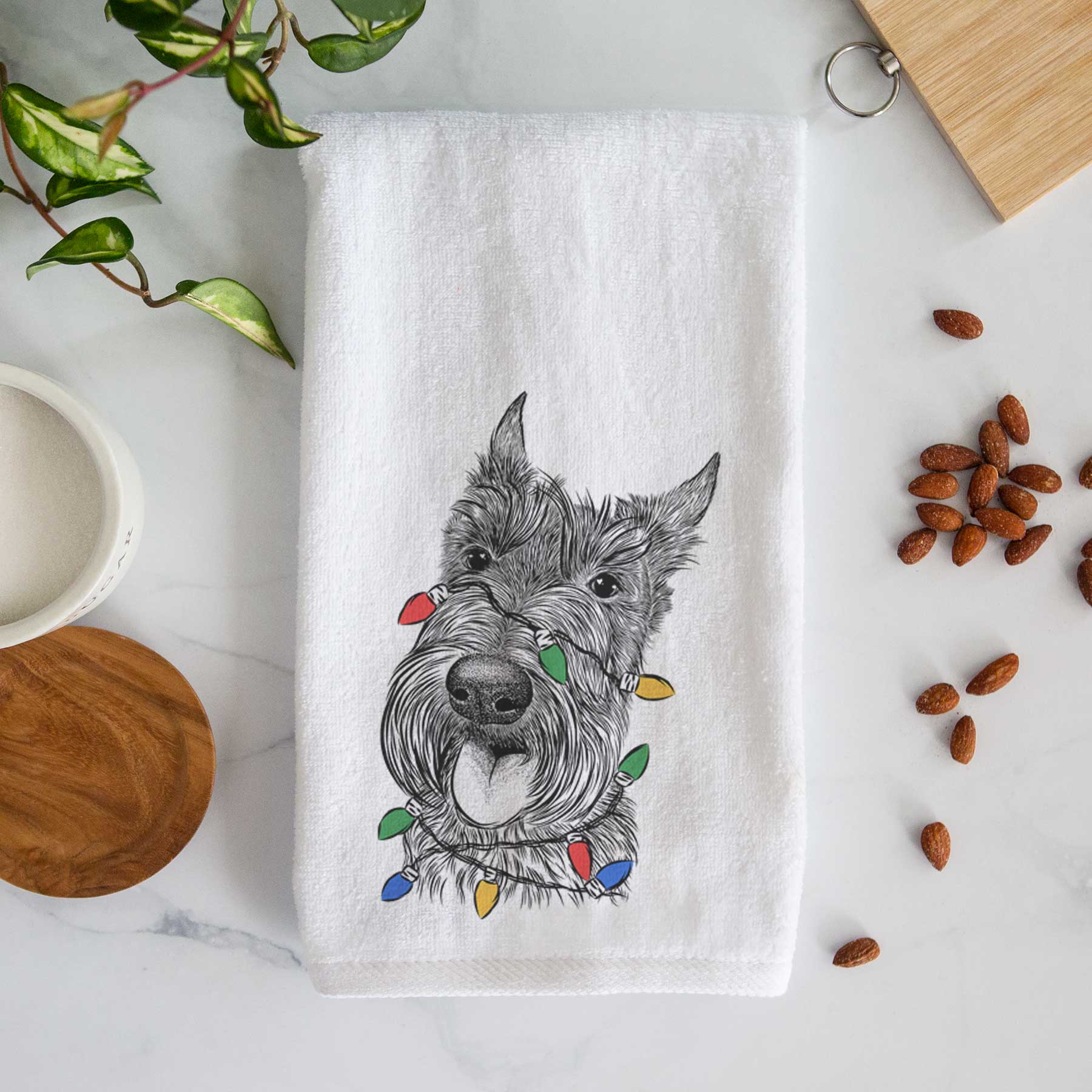 Magnus the Scottish Terrier Decorative Hand Towel