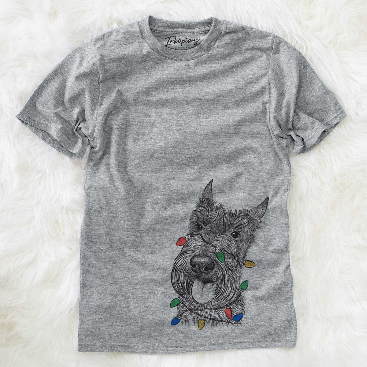 Christmas Lights Magnus the Scottish Terrier - Unisex Crewneck