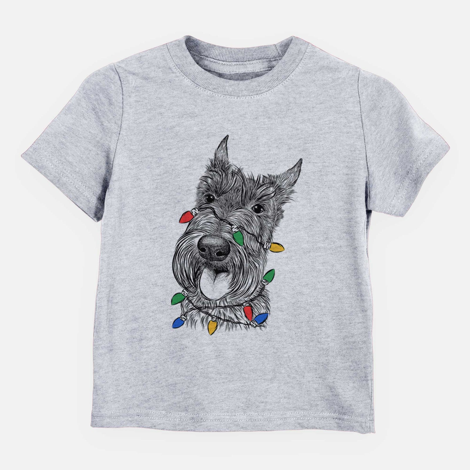 Christmas Lights Magnus the Scottish Terrier - Kids/Youth/Toddler Shirt