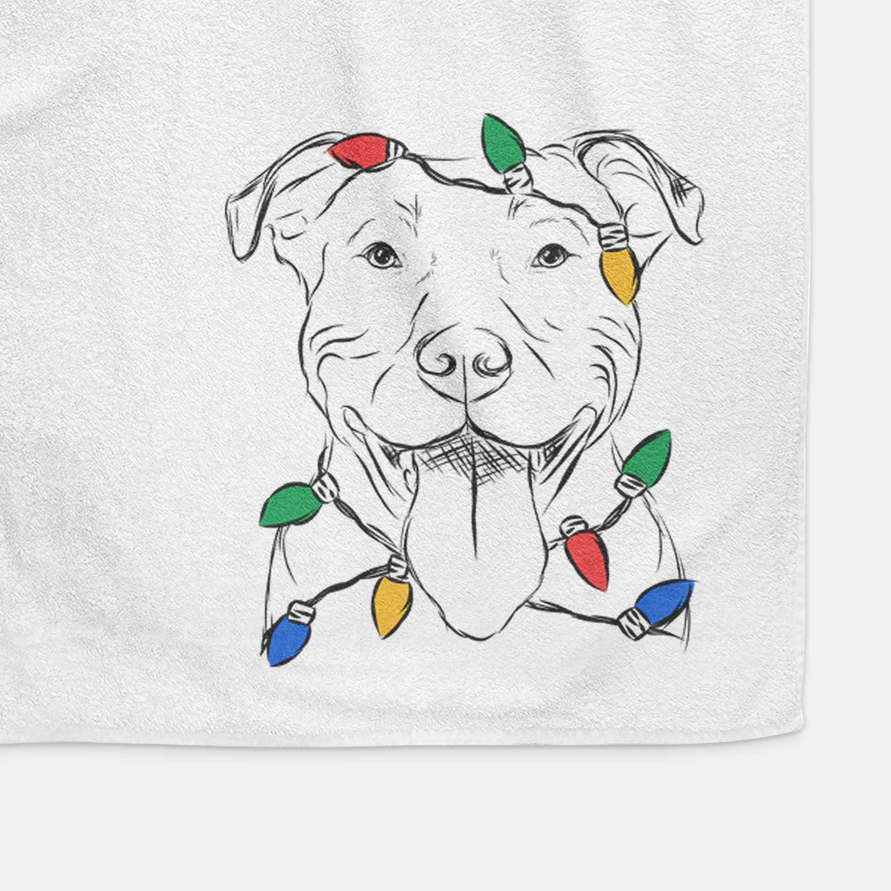 Major the Pitbull Decorative Hand Towel