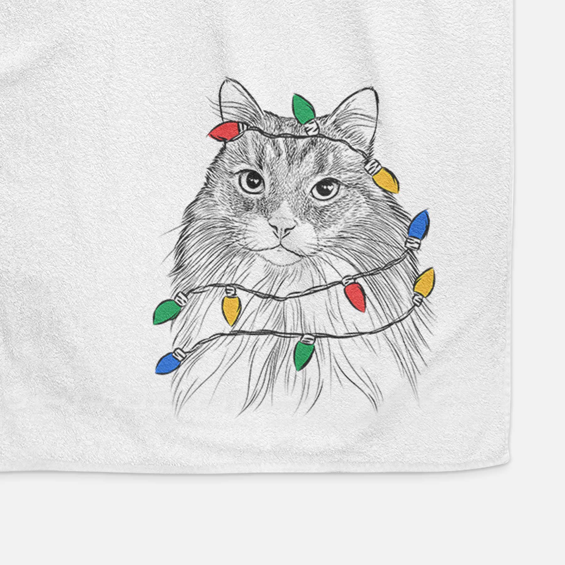 Maks the Siberian Cat Decorative Hand Towel