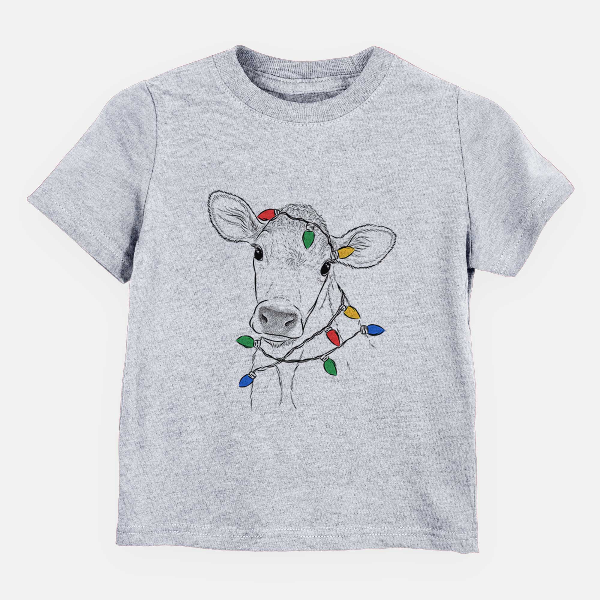 Christmas Lights Malu the Cow - Kids/Youth/Toddler Shirt