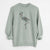 Christmas Lights Mango the Flamingo - Unisex Pigment Dyed Crew Sweatshirt